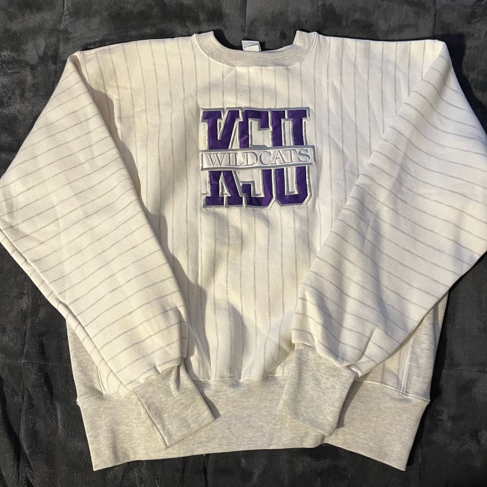 90s Vintage Kansas State Embroidered Crewneck Sweatshirt